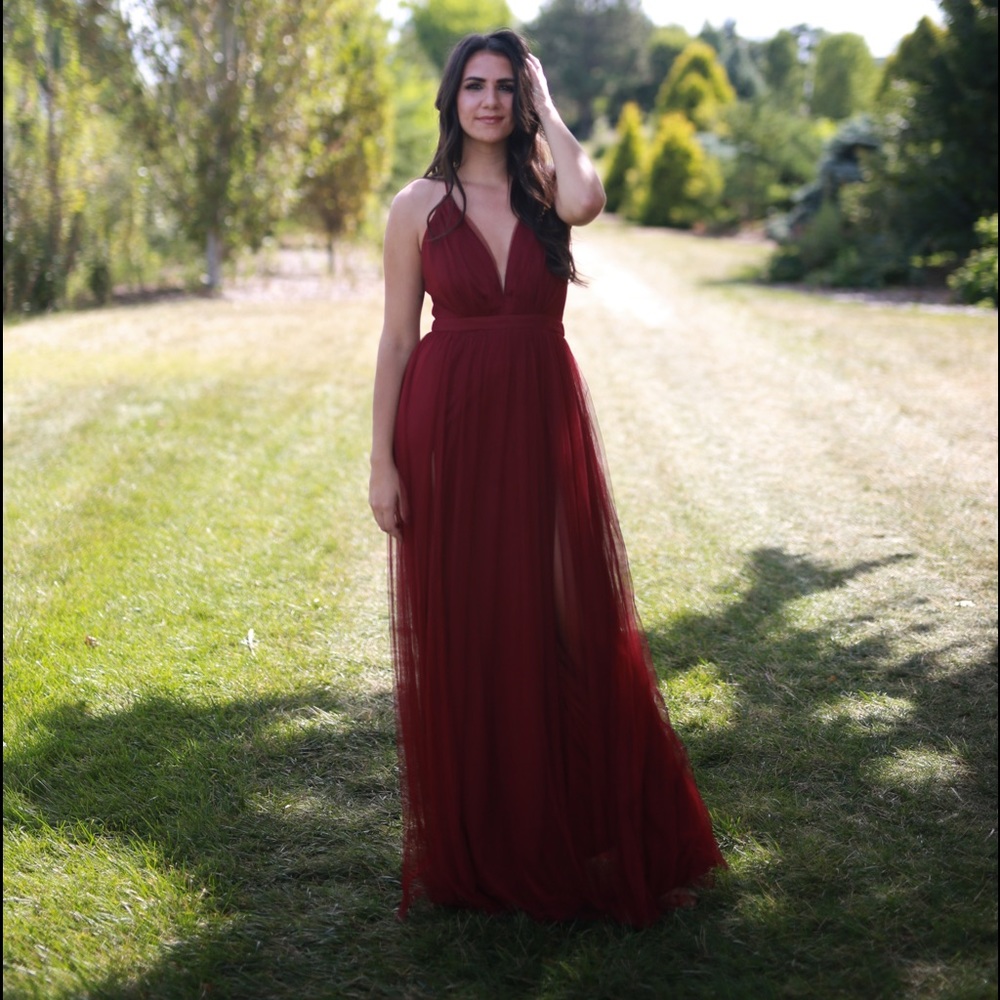 Maroon/Red Dress